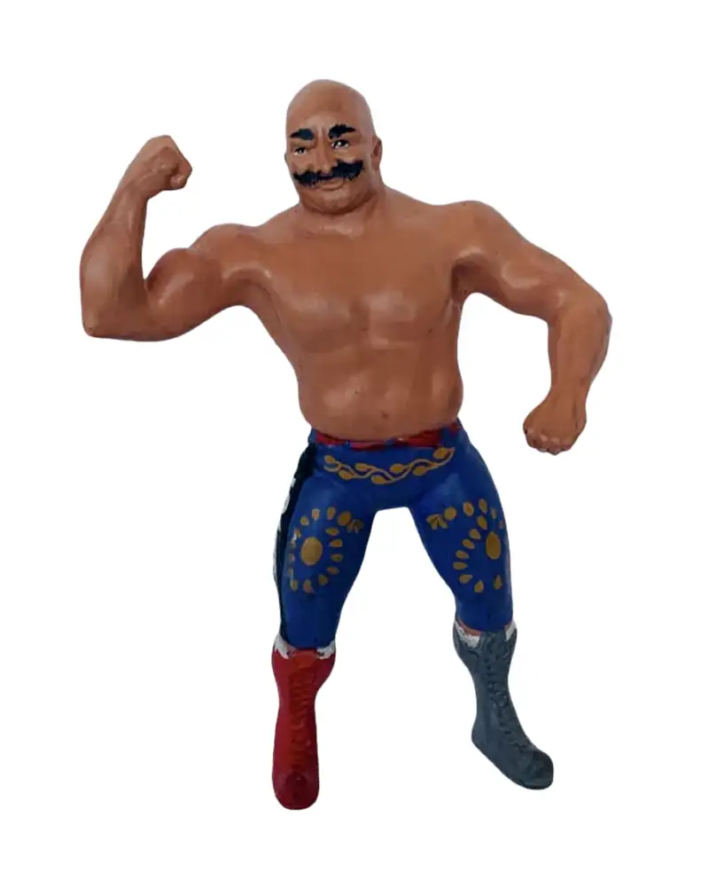 Loose front view of Iron Sheik 1984 LJN WWF action figure