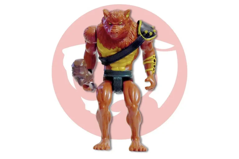 Jackalman Thundercats action figure from 1985 featured