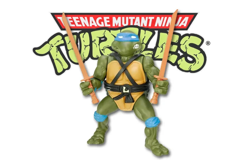 Leonardo TMNT action figure from 1988 featured