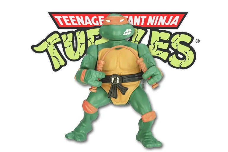 Michaelangelo TMNT action figure from 1988 featured