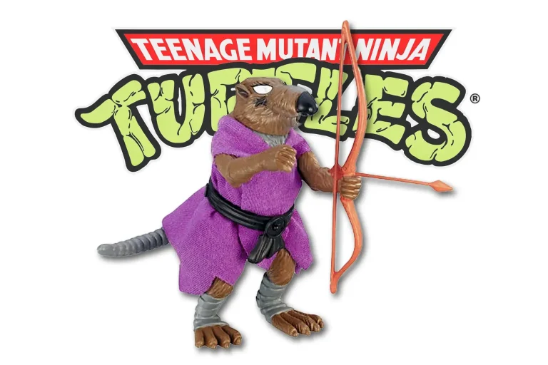 Splinter TMNT action figure from 1988 featured