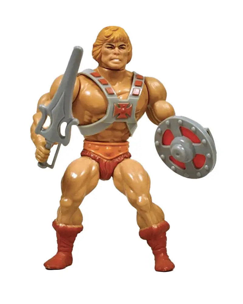 He-Man 1982 MOTU loose figure by Mattel with accessories