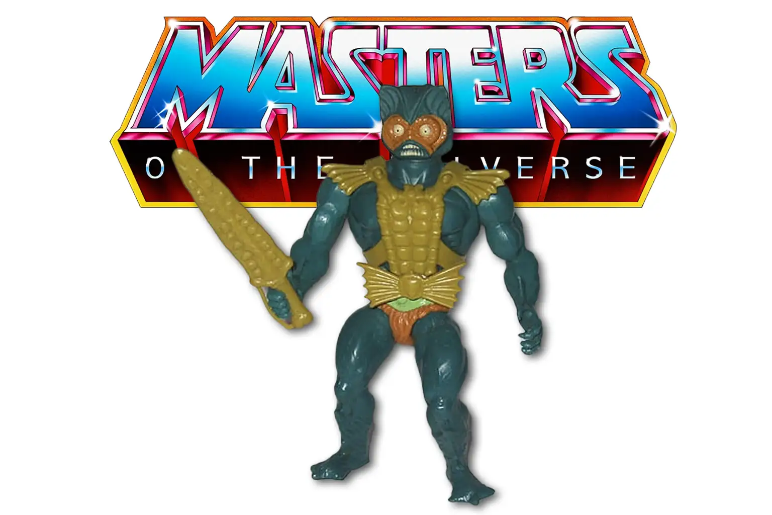 Mer-Man MOTU action figure from 1982 featured