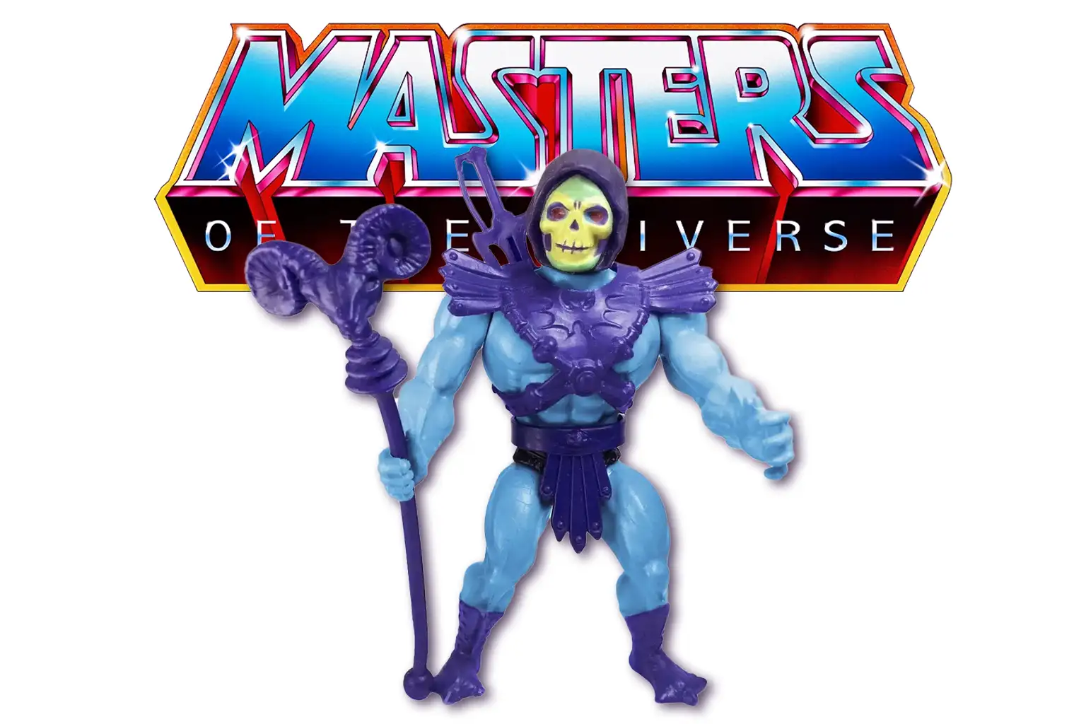 Skeletor MOTU action figure from 1982 featured